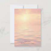 メモリアルサンセット海地平線 サンキューカード (裏面)