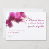 メモリアルサービスのお知らせ 招待状 (正面)