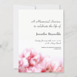 メモリアルサービスのお知らせ 招待状