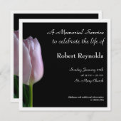 メモリアルサービスのお知らせ 招待状 (正面/裏面)