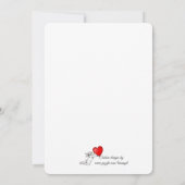 メモリアルサービスの招待ビーチ 招待状 (裏面)