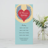 メモリアルサービスの招待状またはプログラムカード プログラム (スタンド正面)