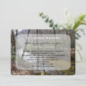 メモリアルサービスの発表招待状フォレスト 招待状 (スタンド正面)