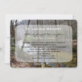 メモリアルサービスの発表招待状フォレスト 招待状 (正面)