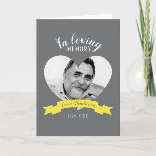 メモリアルサービスの黄色いリボンプログラム プログラム (正面)