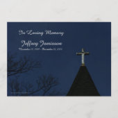 メモリアルサービスオールドウッドクロス招待状 プログラム (正面)