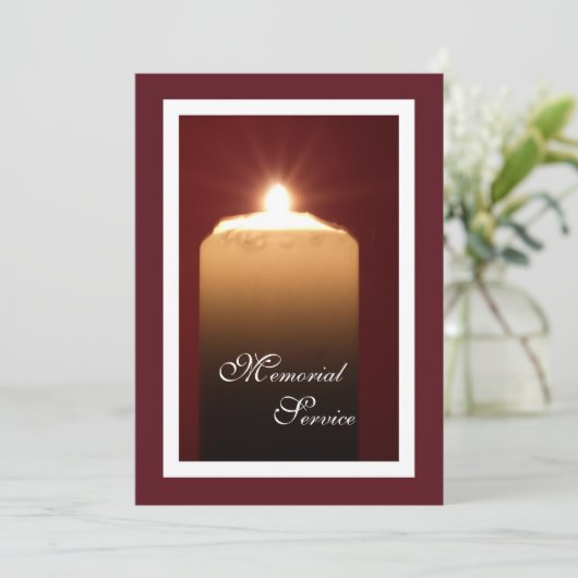 メモリアルサービスキャンドル招待状発表 招待状 (スタンド正面)