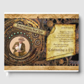 メモリアルサービススチームパンクギアタイムマシン写真 ゲストブック (正面)