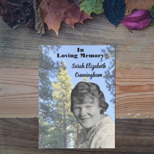 メモリアルサービスパインツリー写真 プログラム