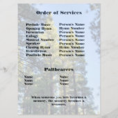 メモリアルサービスパインツリー写真 プログラム (裏面)