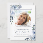 メモリアルサービスフォトノートカード 招待状 (正面)