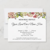 メモリアルサービスフラワーハミングバードエレガント写真 ノートカード (正面)