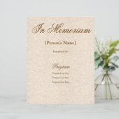 メモリアルサービスプログラカスタムム文字 (スタンド正面)