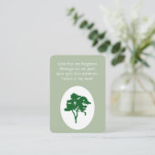メモリアルサービスポケット記念グリーンツリー 名刺 (スタンド正面)