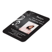 メモリアルサービスミュージックノートの背景 マグネット (左側)