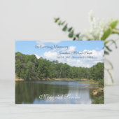 メモリアルサービスレイクアナウンスメント招待状 招待状 (スタンド正面)