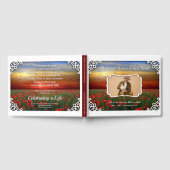 メモリアルサービスレッドポピー畑サンセット写真 ゲストブック (全面)