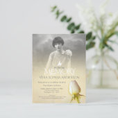 メモリアルサービス写真クリームバラ葬儀 招待状 (スタンド正面)