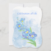 メモリアルサービス忘れ招待状私は花芸術ではない 招待状 (正面)