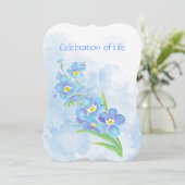 メモリアルサービス忘れ招待状私は花芸術ではない 招待状 (スタンド正面)