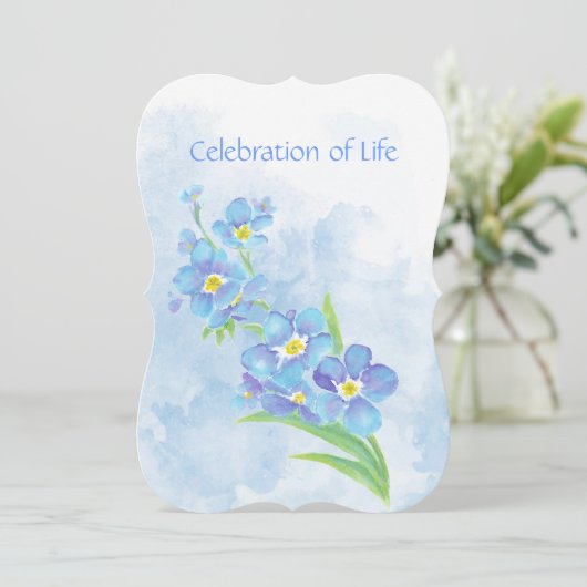 メモリアルサービス忘れ招待状私は花芸術ではない 招待状 (スタンド正面)