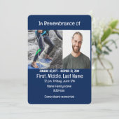 メモリアルサービス招待状ウェイクボードウォータースポーツ 招待状 (スタンド正面)