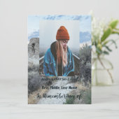 メモリアルサービス招待状デザートマウンテンウォークトレイル 招待状 (スタンド正面)