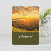 メモリアルサービス招待状ビューティフルサンライズモーニング 招待状 (スタンド正面)