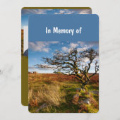 メモリアルサービス招待状ビューティフルデザートサバンナ 招待状 (正面/裏面)