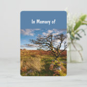 メモリアルサービス招待状ビューティフルデザートサバンナ 招待状 (スタンド正面)