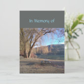 メモリアルサービス招待状ビューティフルレイクビーチ 招待状 (スタンド正面)