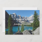 メモリアルサービス招待状マウンテンズレイク 招待状 (正面)