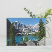 メモリアルサービス招待状マウンテンズレイク 招待状 (スタンド正面)