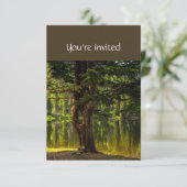 メモリアルサービス招待状レイクツリーショア自然 招待状 (スタンド正面)