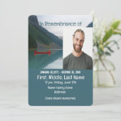 メモリアルサービス招待状レイクレッドカヌー 招待状 (スタンド正面)