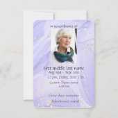 メモリアルサービス招待状水彩野蛮 招待状 (裏面)