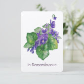 メモリアルサービス招待状水彩野蛮 招待状 (スタンド正面)