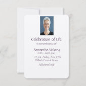 メモリアルサービス招待状水彩野蛮 招待状 (裏面)