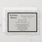 メモリアルサービス招待状--クラシックデザイン 招待状 (正面)