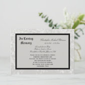 メモリアルサービス招待状--クラシックデザイン 招待状 (スタンド正面)