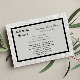 メモリアルサービス招待状--クラシックデザイン 招待状