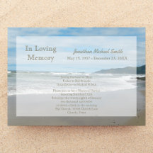 メモリアルサービス招待状