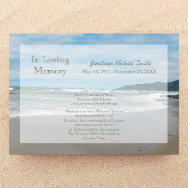 メモリアルサービス招待状 招待状