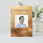 メモリアルサービス招待状 男らし 招待状 (スタンド正面)