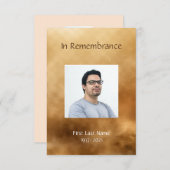 メモリアルサービス招待状 男らし 招待状 (正面/裏面)