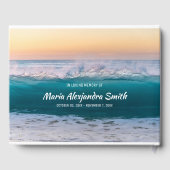 メモリアルサービス海の海波あなたの写真を追加 ゲストブック (裏面)