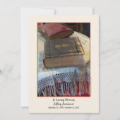 メモリアルサービス発表ヴィンテージバイブル招待状 招待状 (正面)