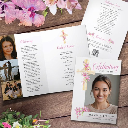 メモリアルサービス蘭クロス水カラー写真 プログラム