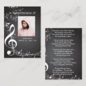 メモリアルサービス音楽ノートKeepsake Business Ca 名刺 (正面/裏面)