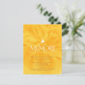 メモリアルサービス黄薔薇の葬儀招待状 招待状 (スタンド正面)